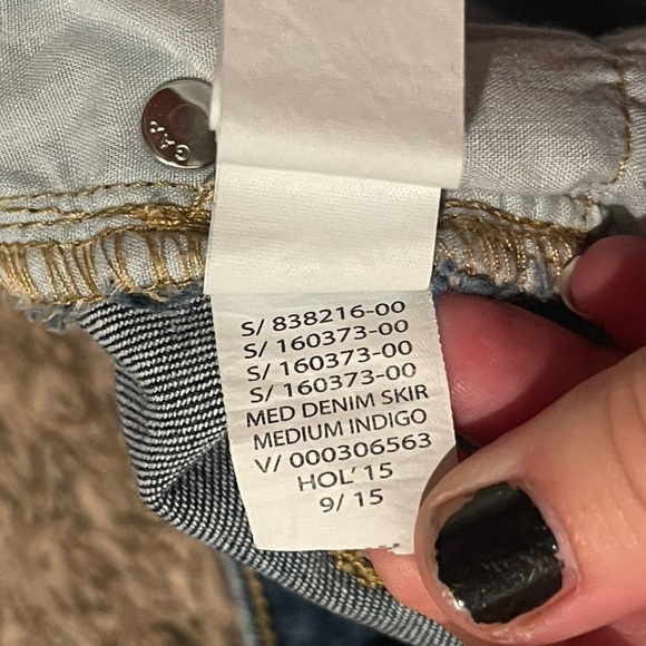 Gap factory denim distressed skirt - Picture 7 of 7